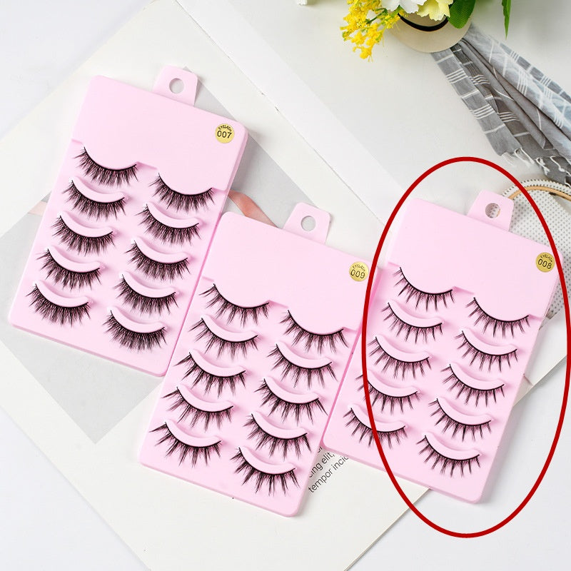 5 Pairs Manga Lashes New Arrival Anime Cosplay Natural Wispy Makeup Artificial False Eyelashes