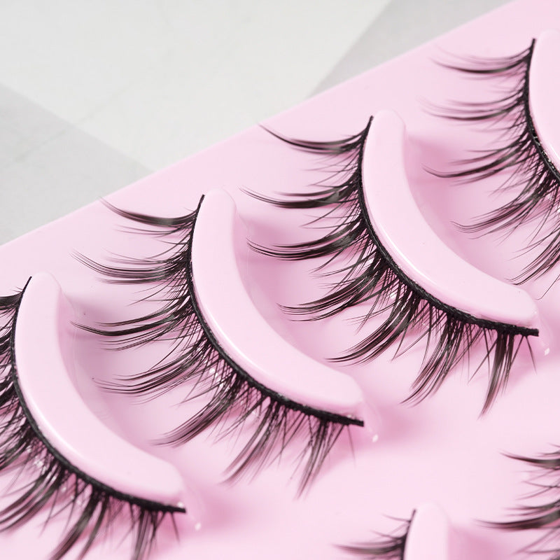 5 Pairs Manga Lashes New Arrival Anime Cosplay Natural Wispy Makeup Artificial False Eyelashes