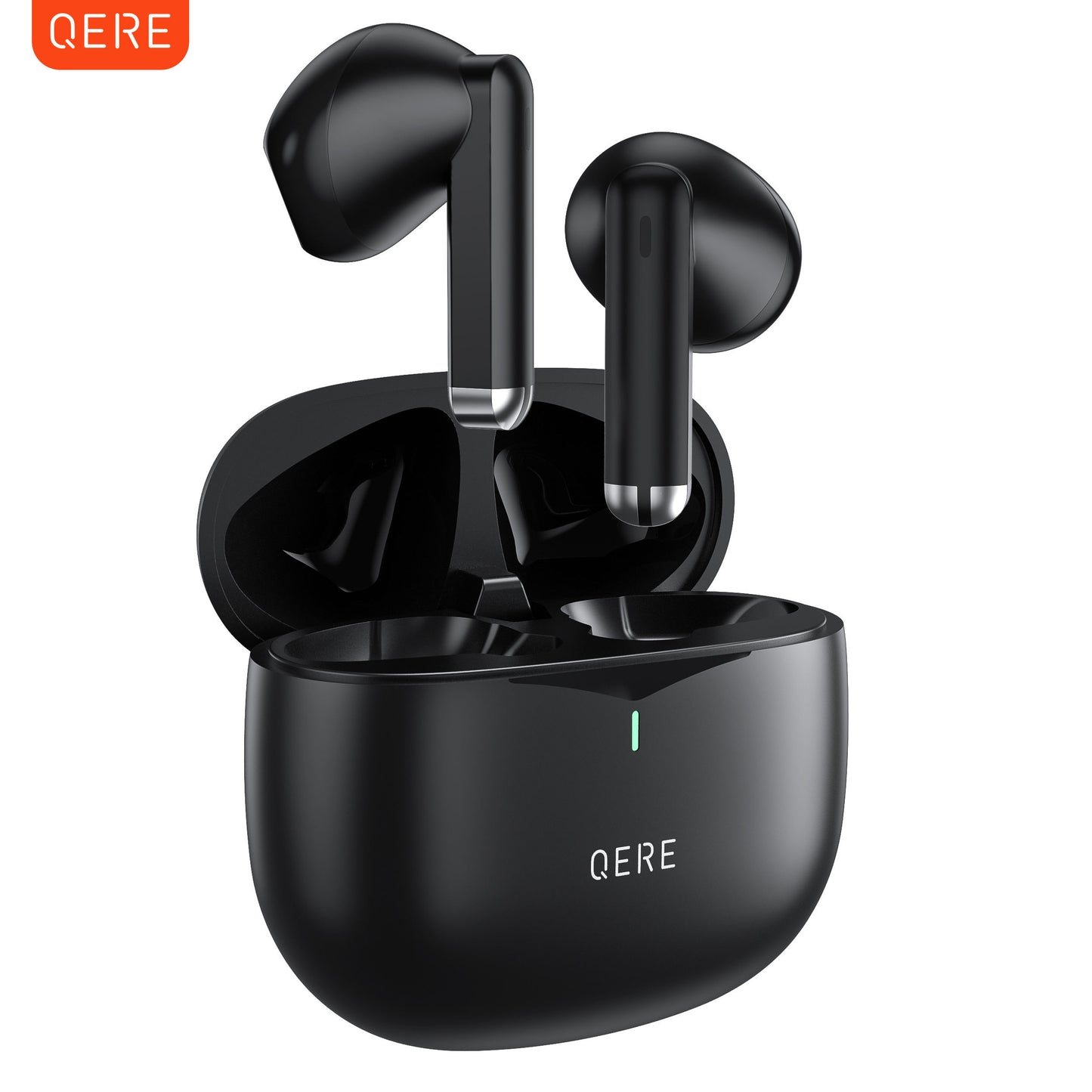 Bluetooth 5.3 TWS earbuds with 60ms low latency and IPX5 waterproof design.