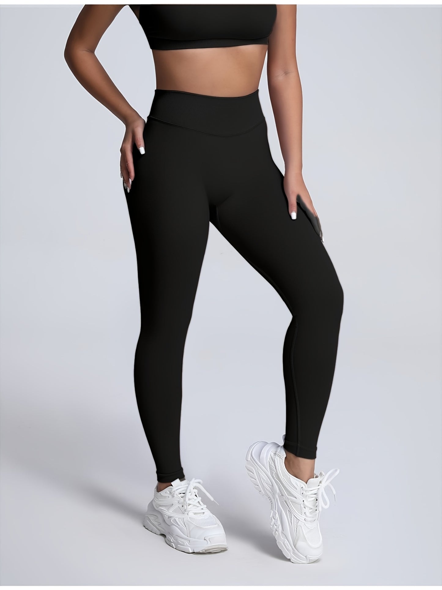 3-pack workout leggings for sports, yoga and fitness—stretchy, supportive, and versatile.