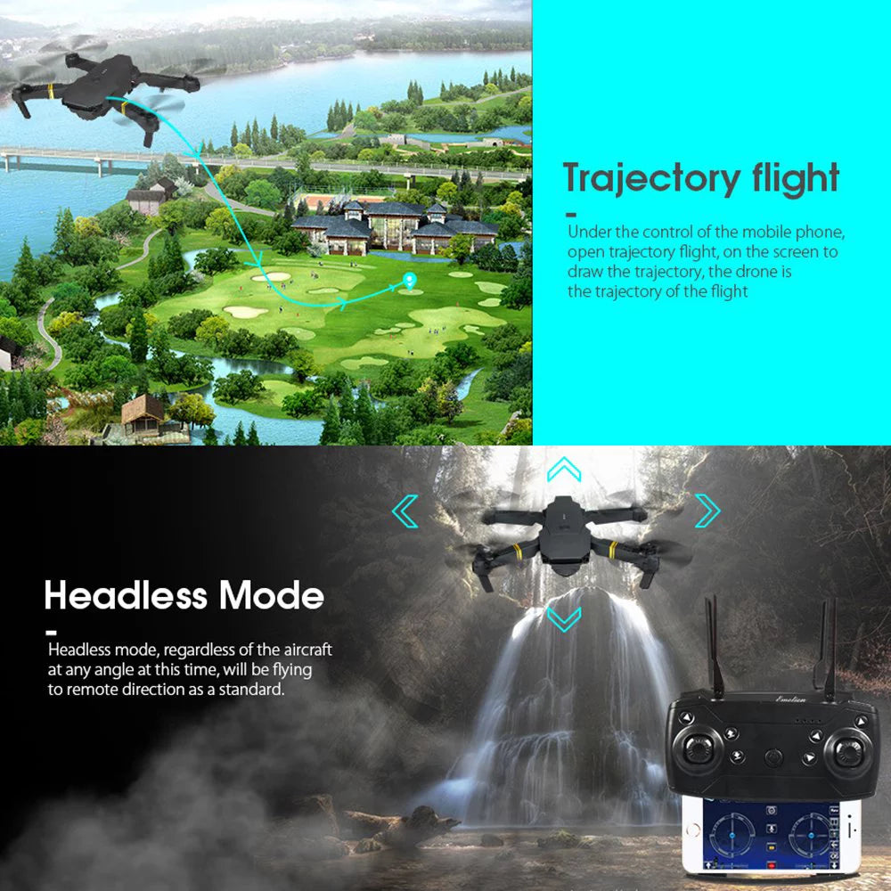 4K Camera Drone for Adults - Foldable Mini Quadcopter with Wifi FPV, Multiple Flight Modes, 3D Flip & One Key Start - Perfect Gift for Kids & Beginners!