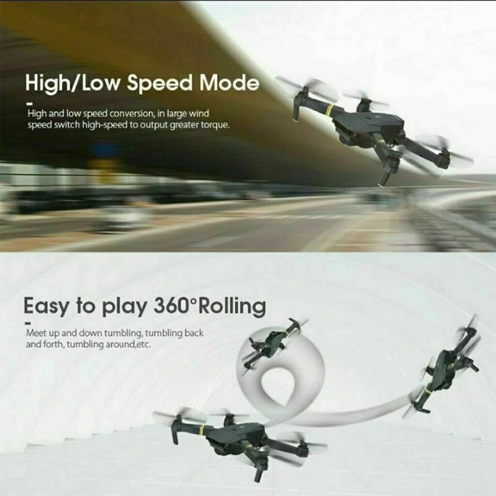 4K Camera Drone for Adults - Foldable Mini Quadcopter with Wifi FPV, Multiple Flight Modes, 3D Flip & One Key Start - Perfect Gift for Kids & Beginners!