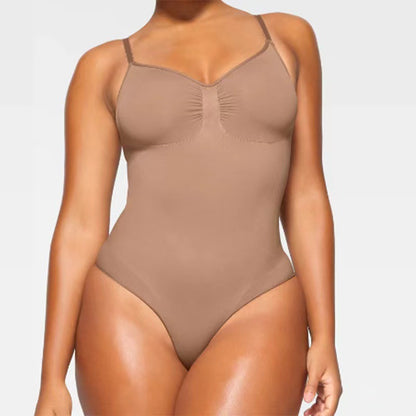 Shapewear with integrated hip support to sculpt curves and smooth the waist.