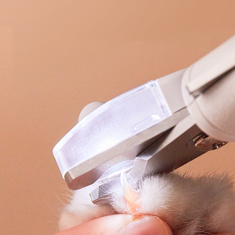 Pet Nail Supplies Cat & Dog Safety Nail Clipper With LED Light Prevent Clipping Nail Blood Vessels Grooming Cutter Trimmer
