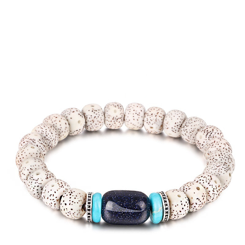 This Bodhi Seed Root Single Circle Beaded Bracelet is a timeless meditation accessory symbolizing mindfulness, peace, and spiritual growth.