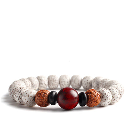 This Bodhi Seed Root Single Circle Beaded Bracelet is a timeless meditation accessory symbolizing mindfulness, peace, and spiritual growth.