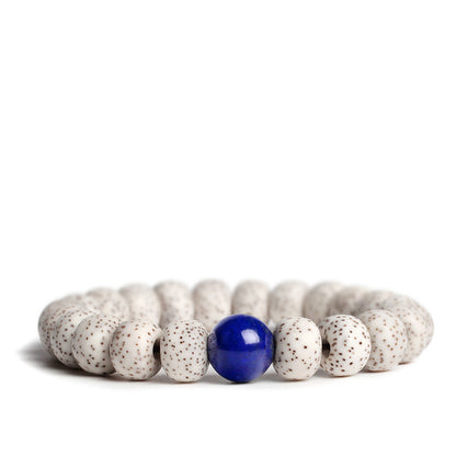 This Bodhi Seed Root Single Circle Beaded Bracelet is a timeless meditation accessory symbolizing mindfulness, peace, and spiritual growth.