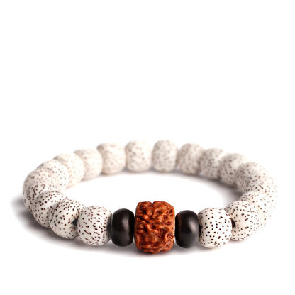 This Bodhi Seed Root Single Circle Beaded Bracelet is a timeless meditation accessory symbolizing mindfulness, peace, and spiritual growth.