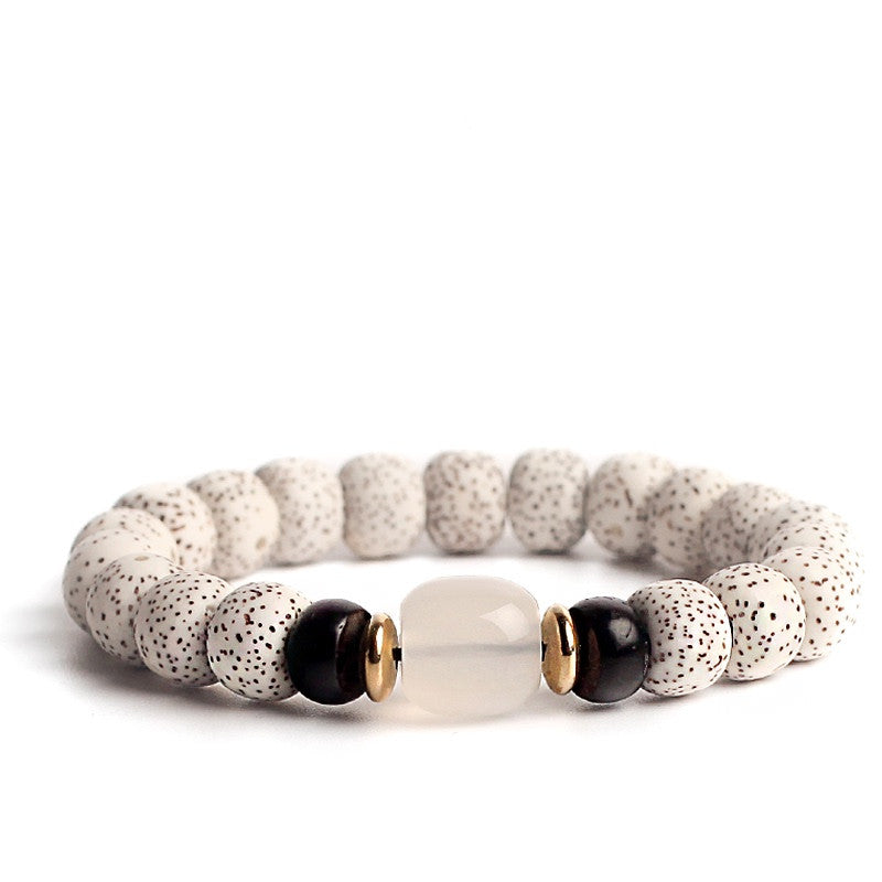 This Bodhi Seed Root Single Circle Beaded Bracelet is a timeless meditation accessory symbolizing mindfulness, peace, and spiritual growth.