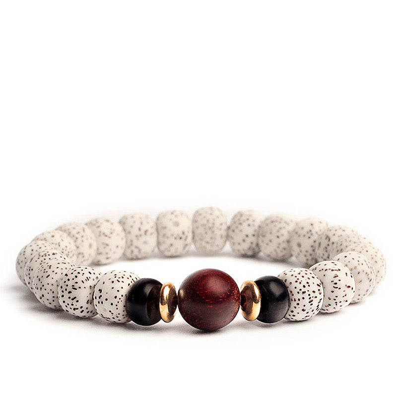 This Bodhi Seed Root Single Circle Beaded Bracelet is a timeless meditation accessory symbolizing mindfulness, peace, and spiritual growth.