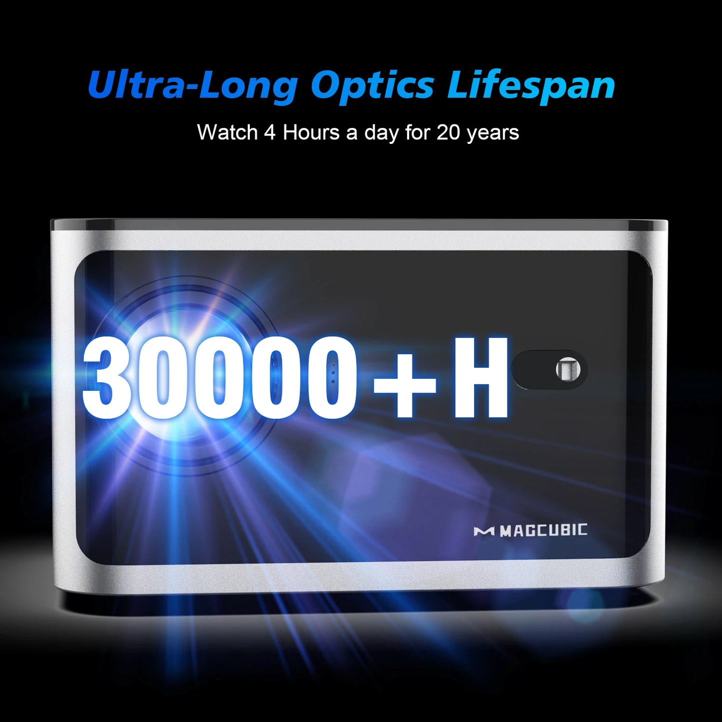 Experience the Future of Home Cinema with the Auto Focus Smart Projector - 4K, Android 11, 580 ANSI, WiFi 6 & BT 5.0!