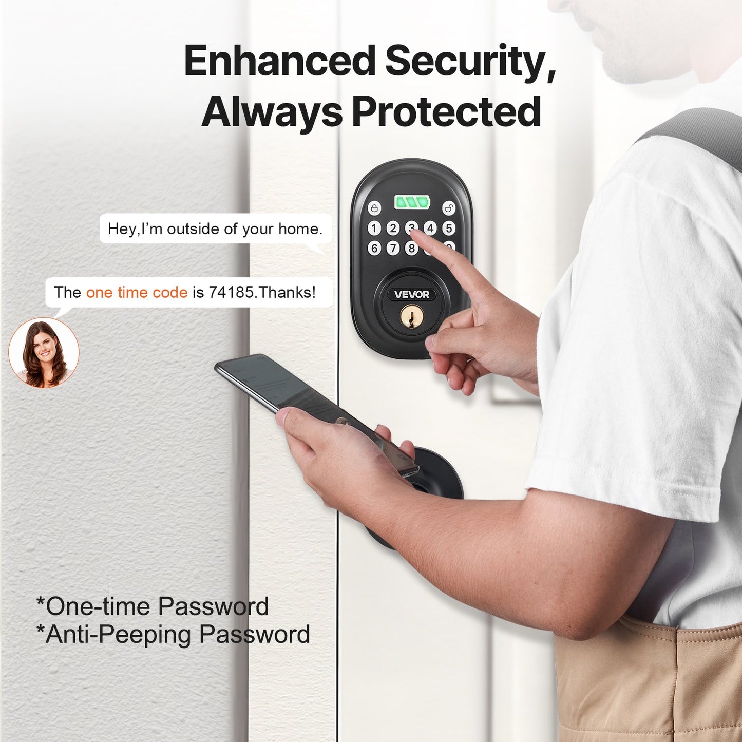 Keyless Entry Door Lock With Handle Electronic Door Lock Password And Key