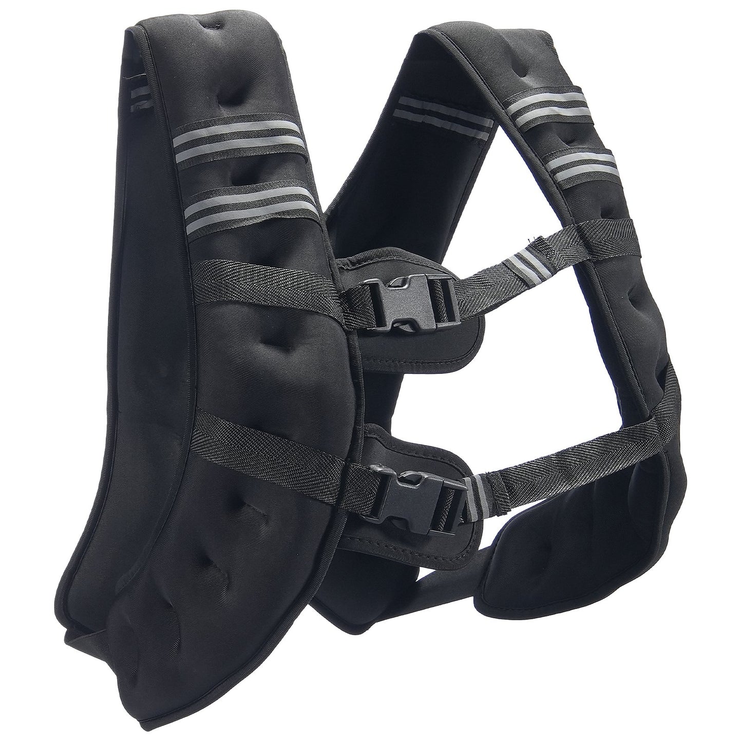 Weighted Vest, 30 Lbs Weight Vest With Reflective Stripe, Adjustable Buckle Body Weight Vest For Men Women, Workout Equipment For Strength Training