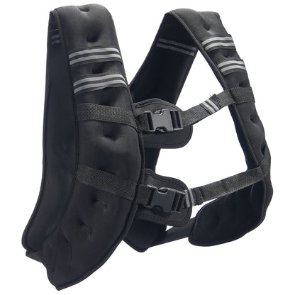 Weighted Vest, 30 Lbs Weight Vest With Reflective Stripe, Adjustable Buckle Body Weight Vest For Men Women, Workout Equipment For Strength Training