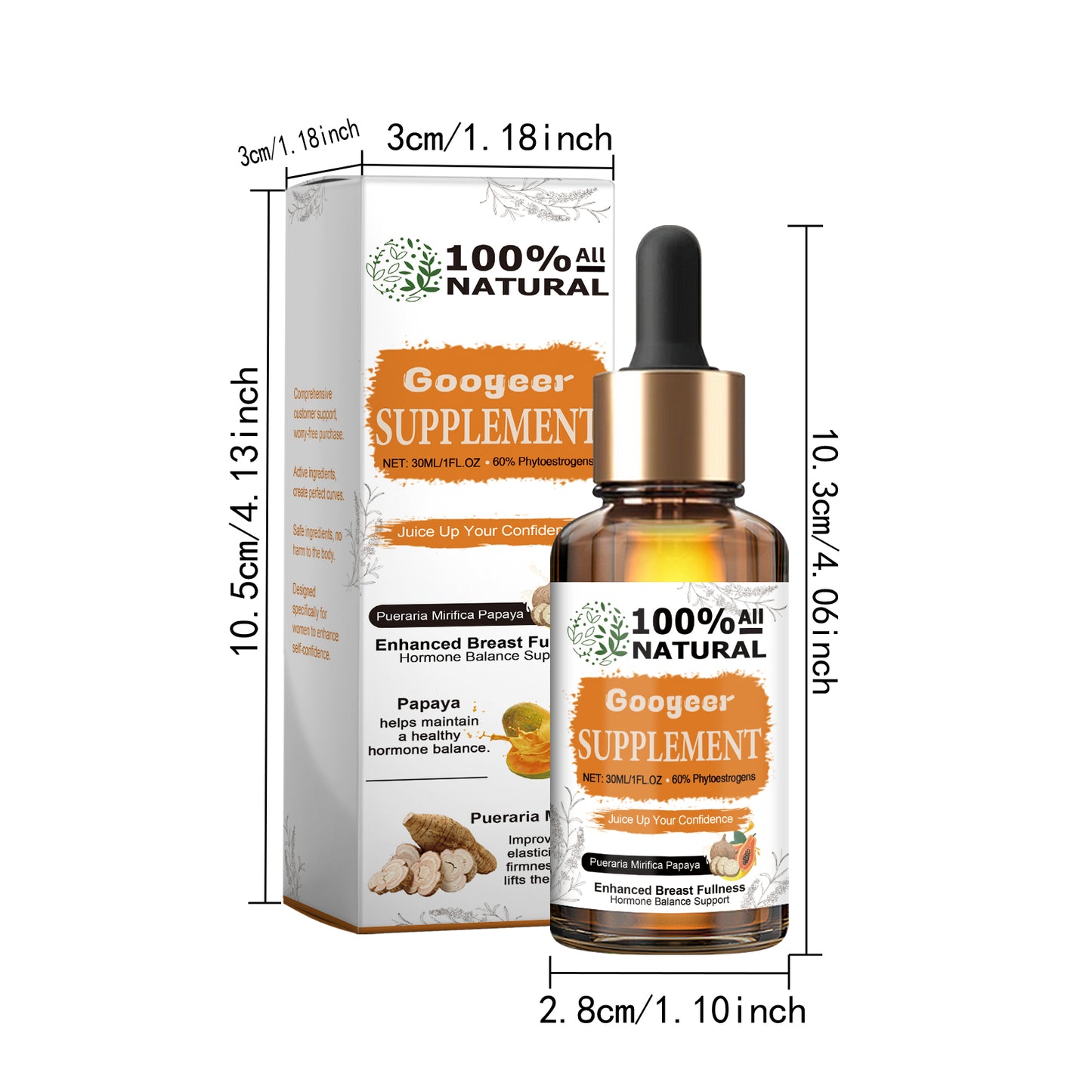 Papaya Supplement Capsules Digestive Enzymes Support Gut Health Detox