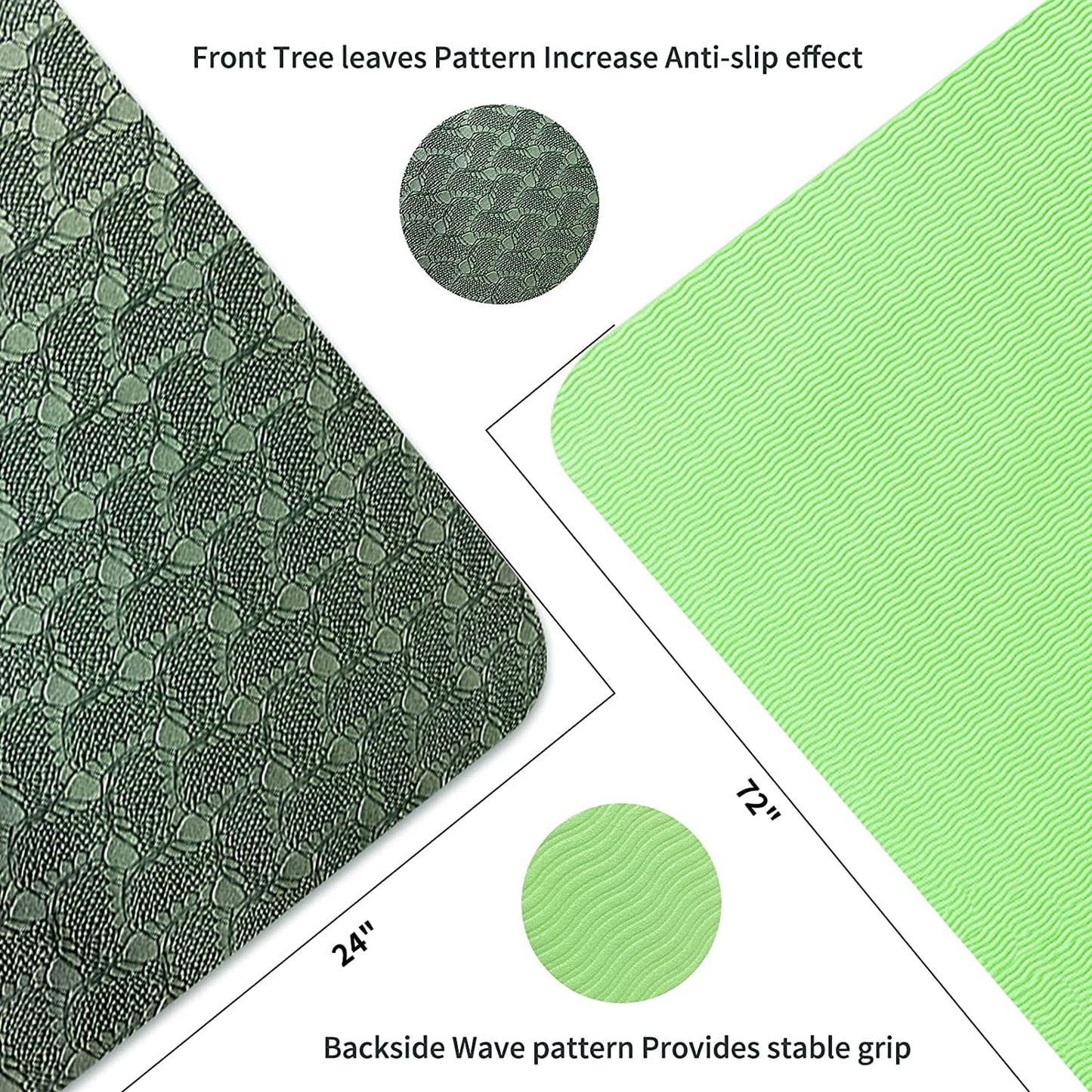 Elevate Your Practice with the Eco-Friendly 8mm TPE Non-Slip Yoga Mat - Perfect for Yoga, Pilates, and Workouts