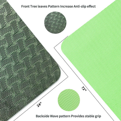 Elevate Your Practice with the Eco-Friendly 8mm TPE Non-Slip Yoga Mat - Perfect for Yoga, Pilates, and Workouts