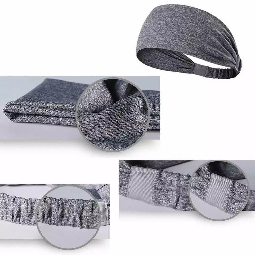 5-pack Yoga Sports fitness headbands that absorb sweat, stay secure, and keep you comfortable.