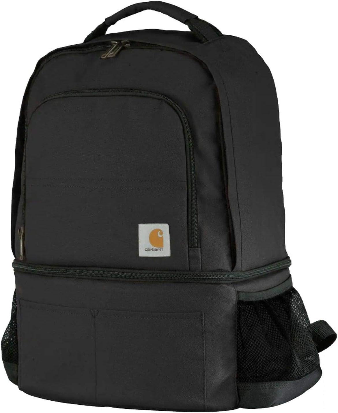 Men's Insulated 24-Can Cooler Backpack with Dual Compartments and Fully Insulated Base