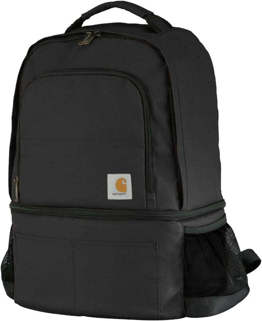 Men's Insulated 24-Can Cooler Backpack with Dual Compartments and Fully Insulated Base