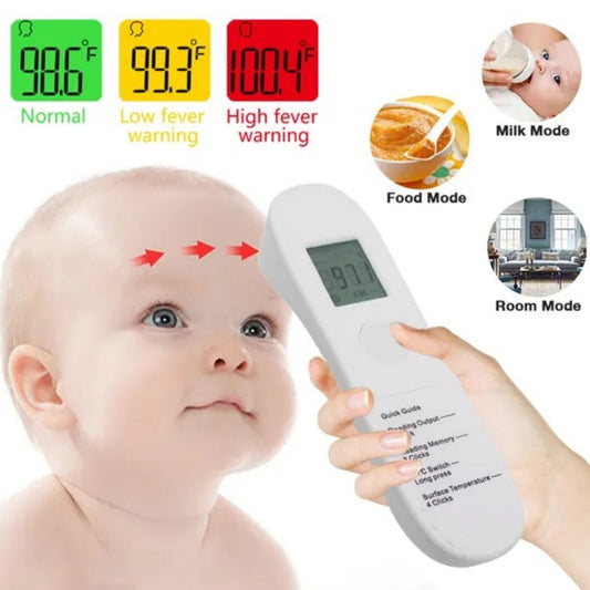 No-Touch Forehead Thermometer LCD Digital Infrared Thermometer For Adults