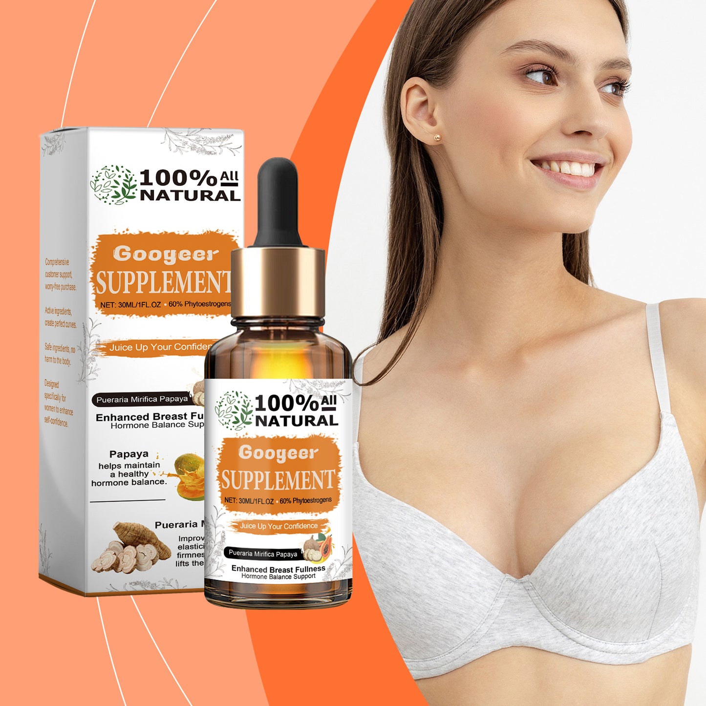 Papaya Supplement Capsules Digestive Enzymes Support Gut Health Detox