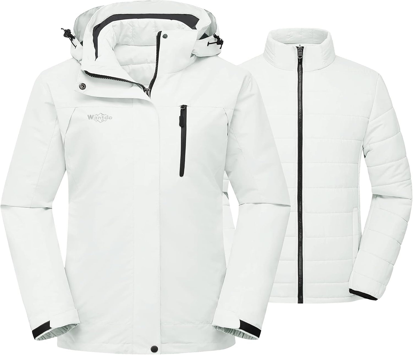 Ultimate Women's 3-in-1 Waterproof Ski Jacket - Windproof Winter Snow Coat for Snowboarding & Rain Protection