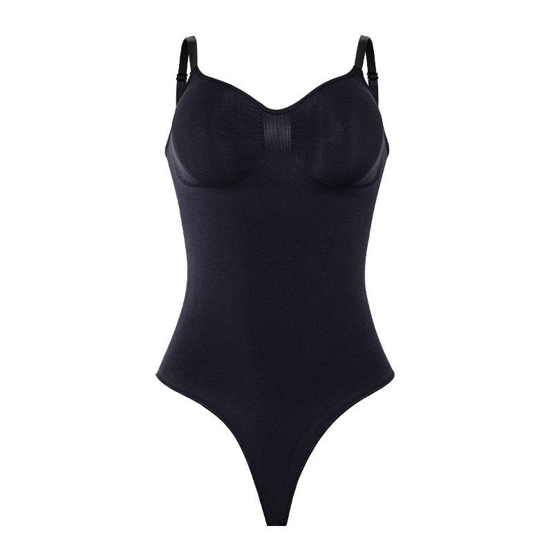 Shapewear with integrated hip support to sculpt curves and smooth the waist.
