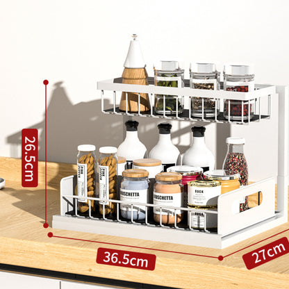 Storage In Sink Under sink cabinet shelf organizer for easy, space-saving kitchen and bathroom storage. Under Cabinet Shelf