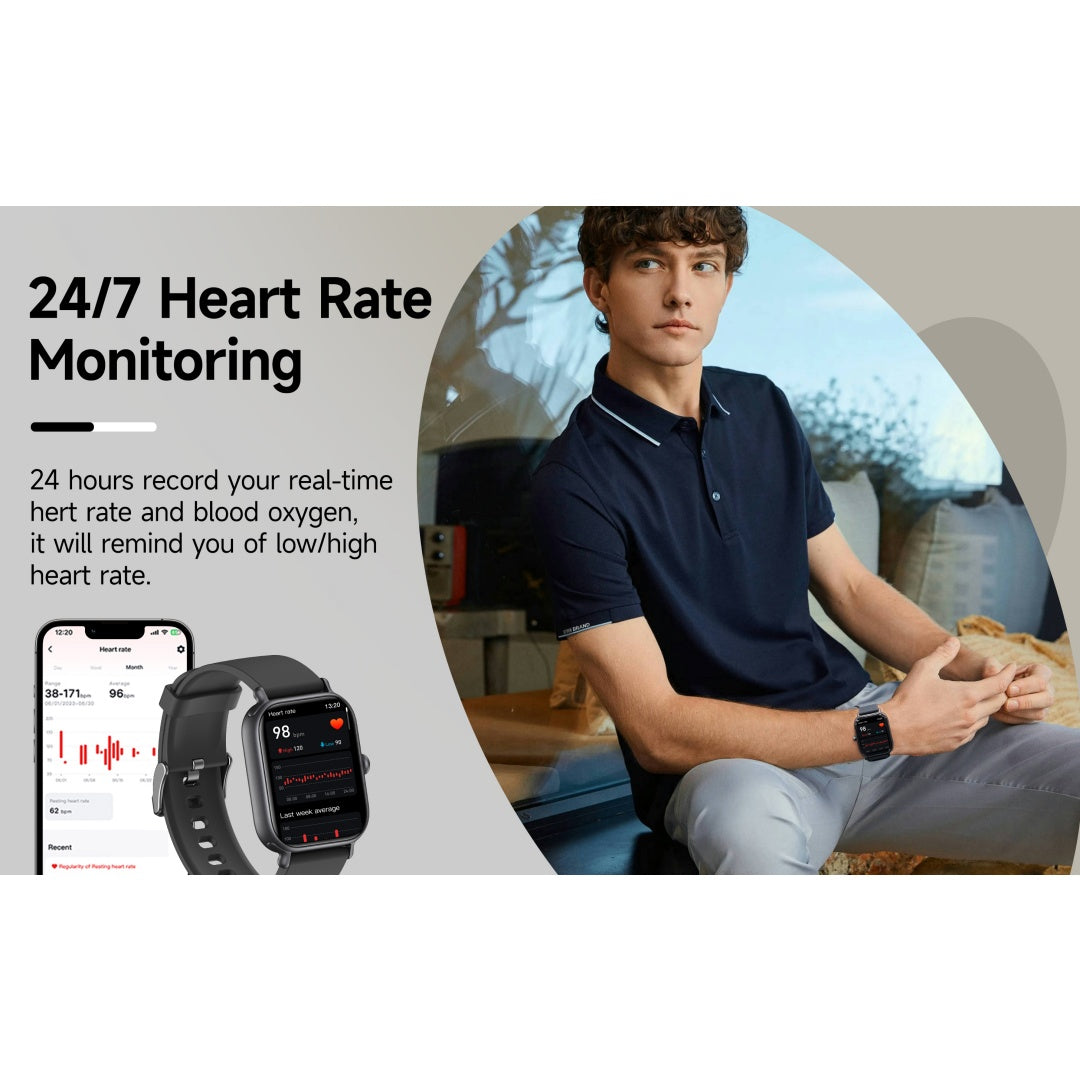 New 2.0-inch Smart Watch With Multiple Sports Modes And Fitness Tracker, Bluetooth Calling, Health Vital Scores