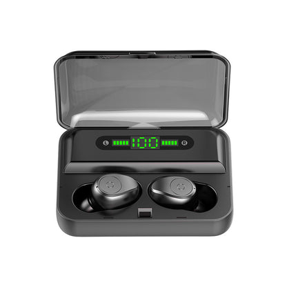 Multifunction Bluetooth Headset – Binaural Earbuds with Power Bank & Phone Stand