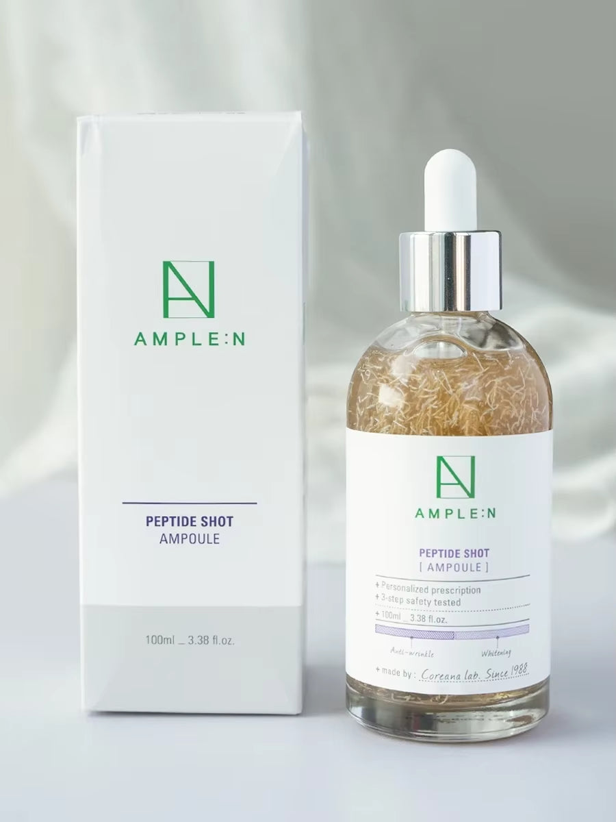 Korean Pearl Skin Serum with Peptide Collagen & Hyaluronic Acid - Brightening & Moisturizing Anti-Wrinkle Facial Care