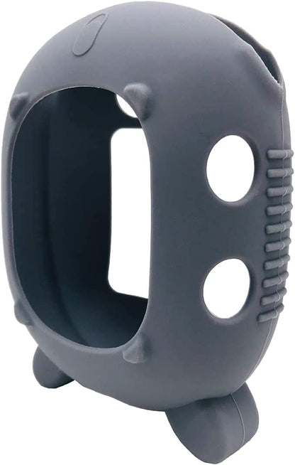 Stylish and Protective Silicone Case for JBL Clip 4 Portable Bluetooth Speaker - Grey Carrying Cover with Stand Feature