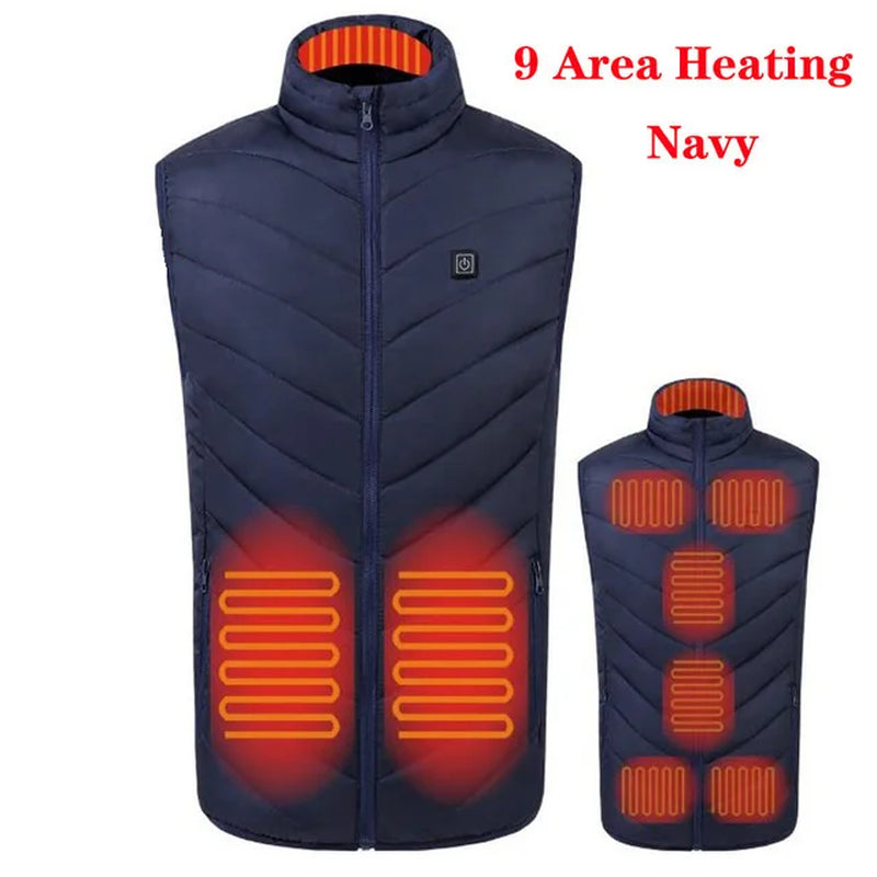 Ultimate USB Heated Vest for Men & Women - 17/13/9 Adjustable Heating Zones for Maximum Comfort