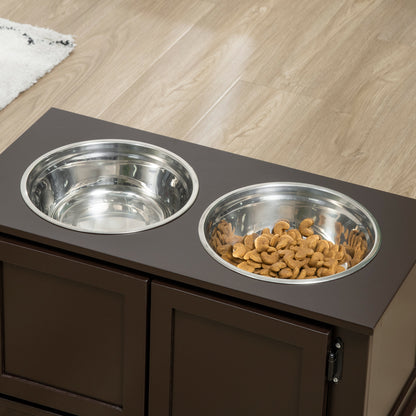 Elevated dog bowls with storage for healthier feeding and clutter-free pet spaces.