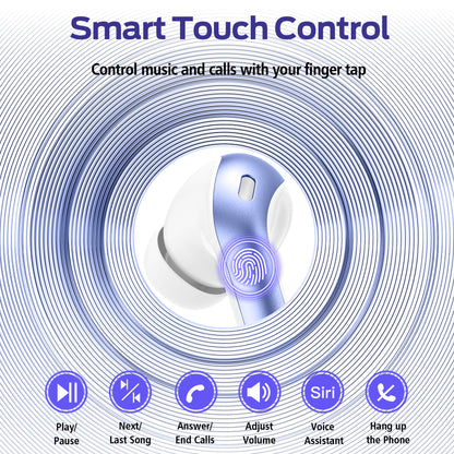 VEATOOL True Wireless Bluetooth Earbuds - 65H Playback, IPX7 Waterproof, Wireless Charging Case, In-Ear with Mic for TV, Smartphone, Computer & Laptop