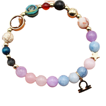 Eight Planets 12 Constellation Bracelet – Morgan Stone Beaded Zodiac Astrology Jewelry Gift