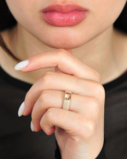 Silicone Rings for Women 6Mm Wide & Men 7Mm Wide, 2Mm Thick - Silicone Wedding Bands- Infinity Ring with Metal Plate - Patented Design