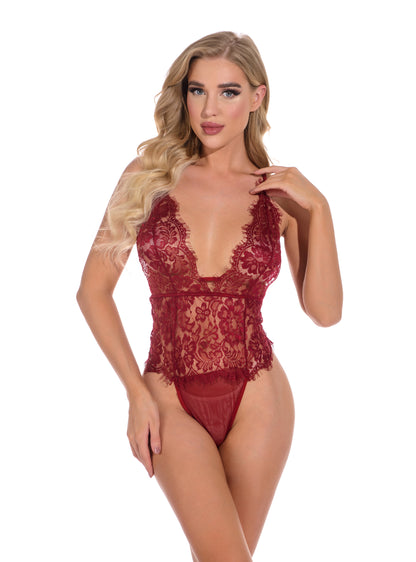 Enhance your curves with this European and American Lace Corset Bodysuit, designed to combine waist-sculpting support with feminine elegance.