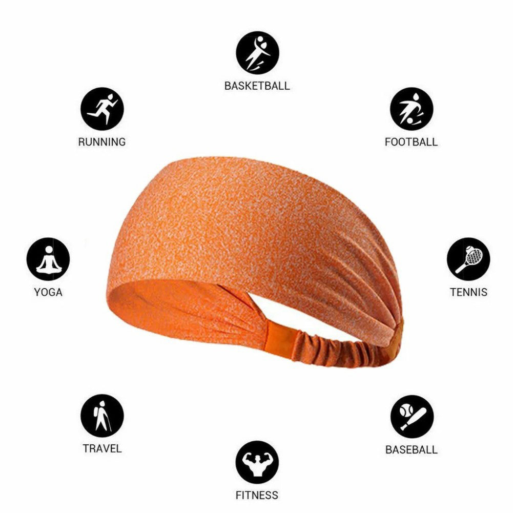 5-pack Yoga Sports fitness headbands that absorb sweat, stay secure, and keep you comfortable.