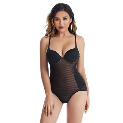 One-piece shapewear with underwired bra support for a smooth, sculpted fit.