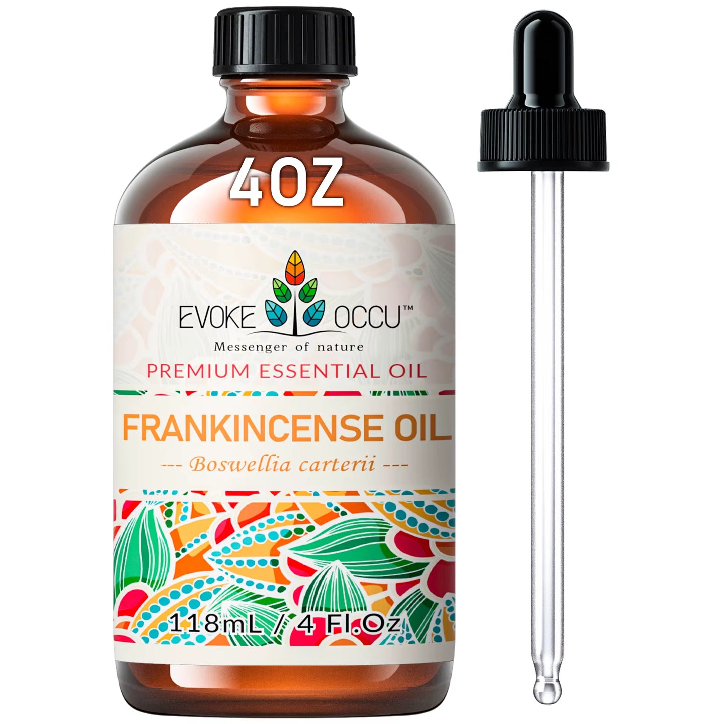 Premium Frankincense Essential Oil (118ML/4 Fl. Oz) for Diffusers, Massage, Skin and Hair Care, Candle and Soap Making