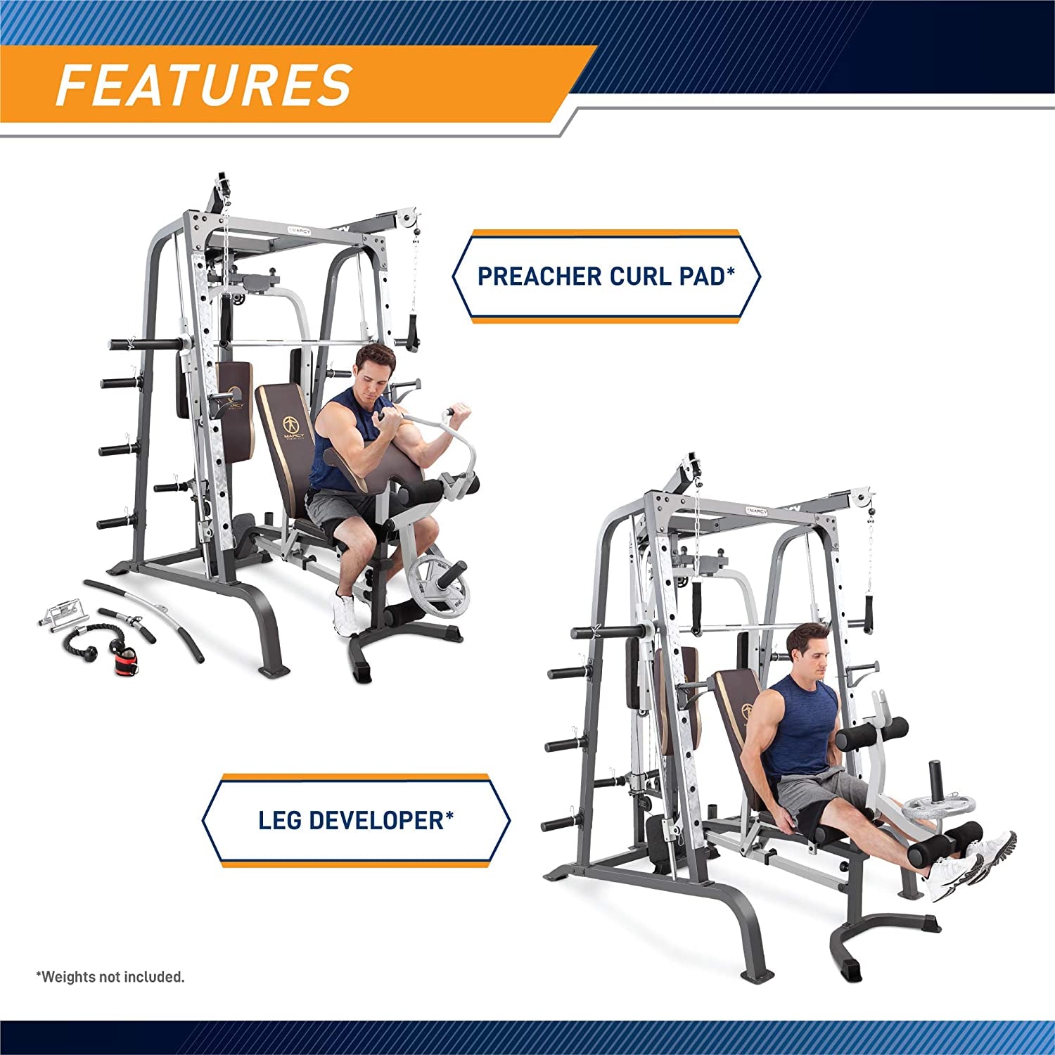 Ultimate Smith Cage Home Gym – Full Body Strength System w/ Squat Rack, Pec Deck, Leg Developer & Press Bar