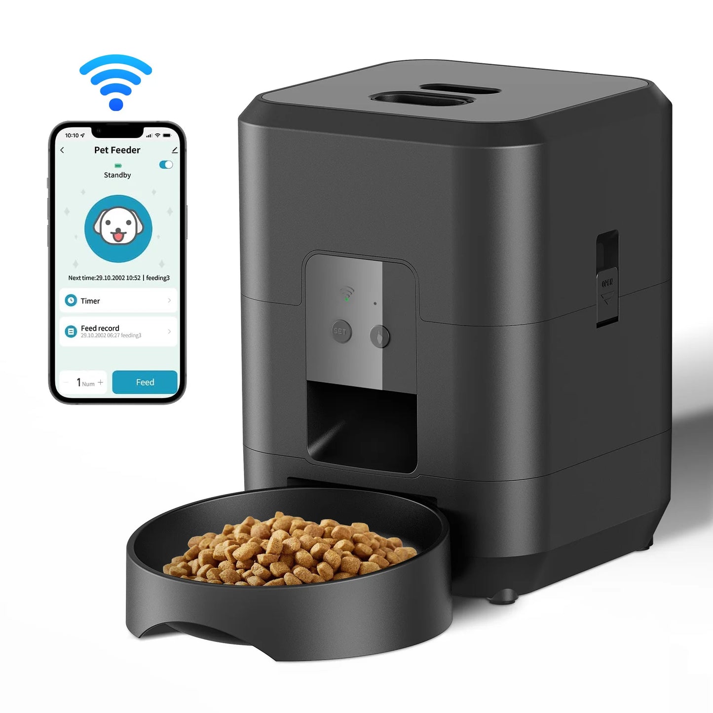 Revolutionize Your Pet's Feeding Routine with the HEYBO Smart Pet Feeder - Automatic 2L Capacity for Cats and Small Dogs
