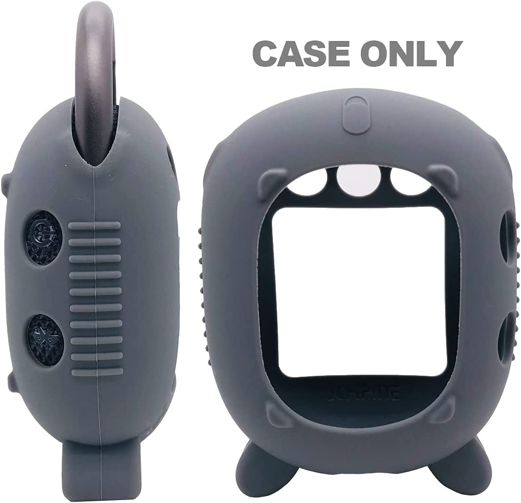 Stylish and Protective Silicone Case for JBL Clip 4 Portable Bluetooth Speaker - Grey Carrying Cover with Stand Feature