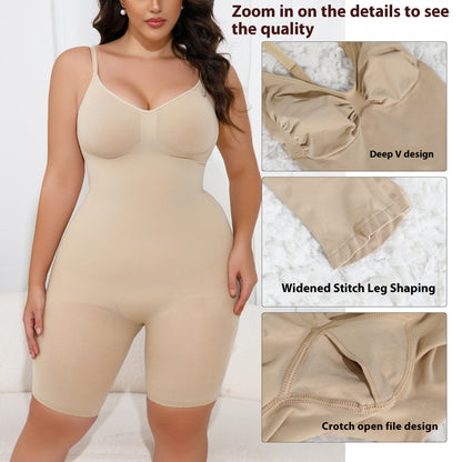 Shapewear with integrated hip support to sculpt curves and smooth the waist.