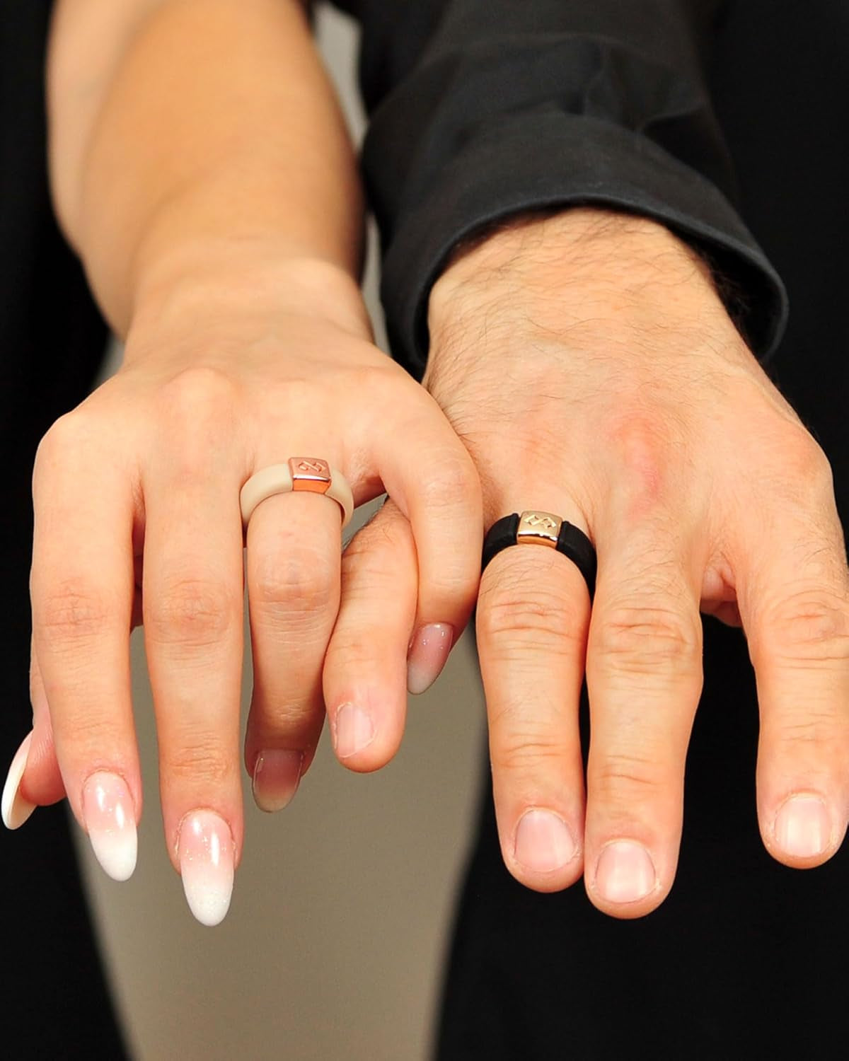 Silicone Rings for Women 6Mm Wide & Men 7Mm Wide, 2Mm Thick - Silicone Wedding Bands- Infinity Ring with Metal Plate - Patented Design