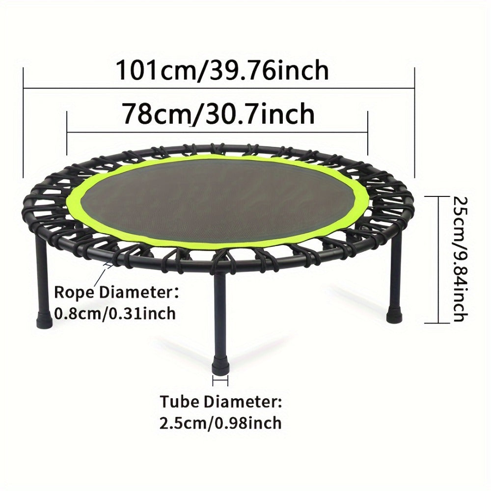 Fitness Trampoline Get In Shape At Home Or With Our 40 Inch Mini Exercise Trampoline