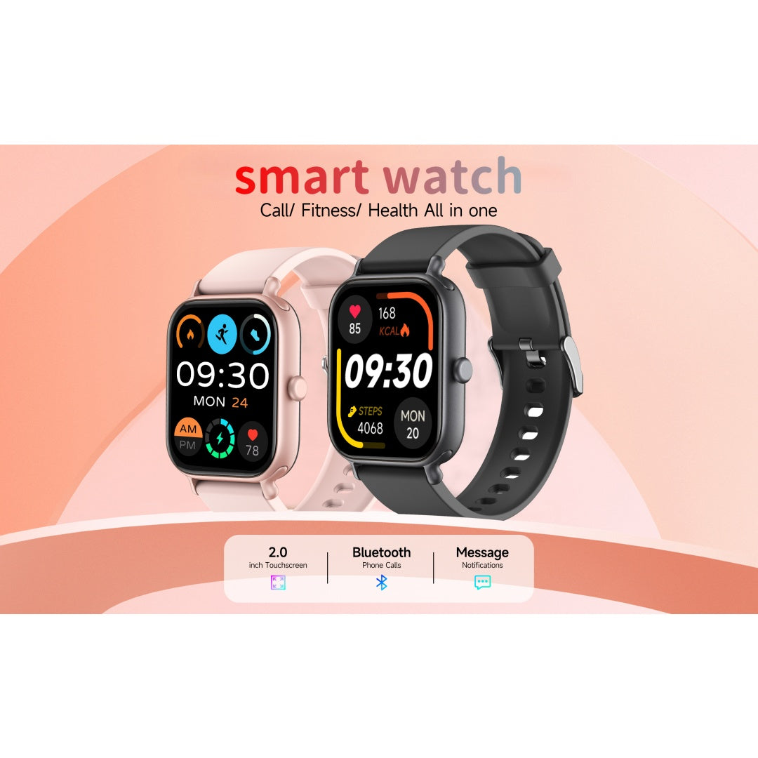 New 2.0-inch Smart Watch With Multiple Sports Modes And Fitness Tracker, Bluetooth Calling, Health Vital Scores
