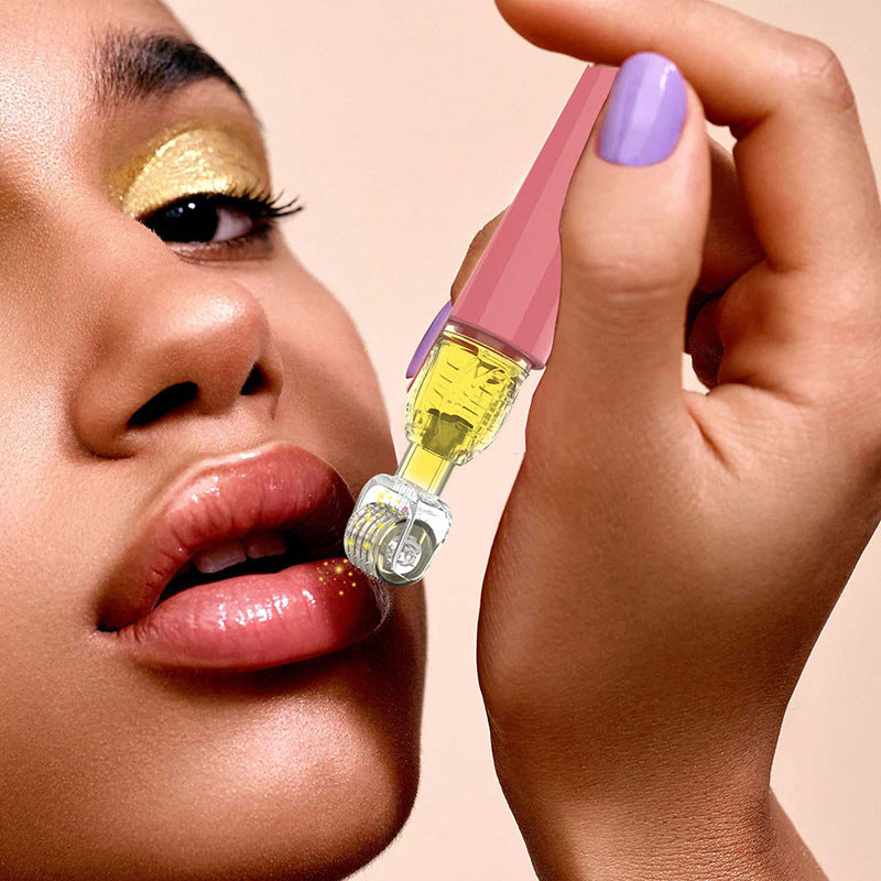 Lip Care Roller – Portable Manual Microneedling Tool for Serum Absorption (Mini & Fashion Design)
